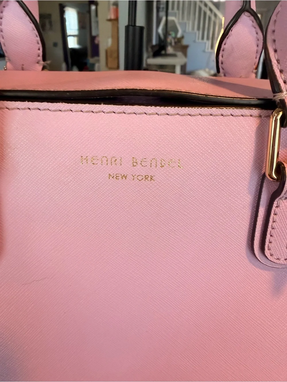 Henri Bendel West 57th Turnlock top satchel. RARE never used.